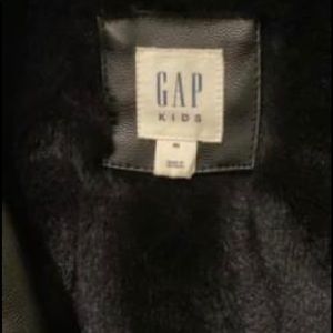 Girls fur lined leather-like jacket